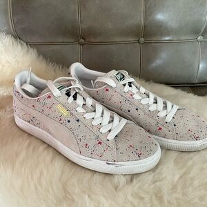Puma Suede Footwear Shoe Mens 8 Women’s 9.5 Chalk Sneaker